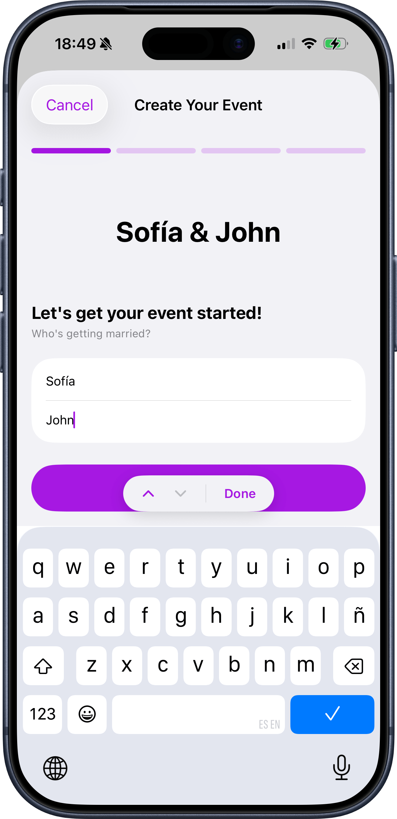Name your event